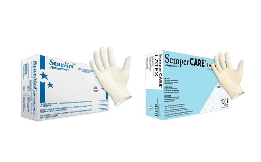 Exam Glove, Latex, Powder-Free (PF), Textured, Large, 100/bx, 10 bx/cs