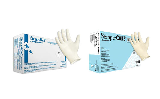 Exam Glove, Latex, Powder-Free (PF), Textured, Large, 100/bx, 10 bx/cs