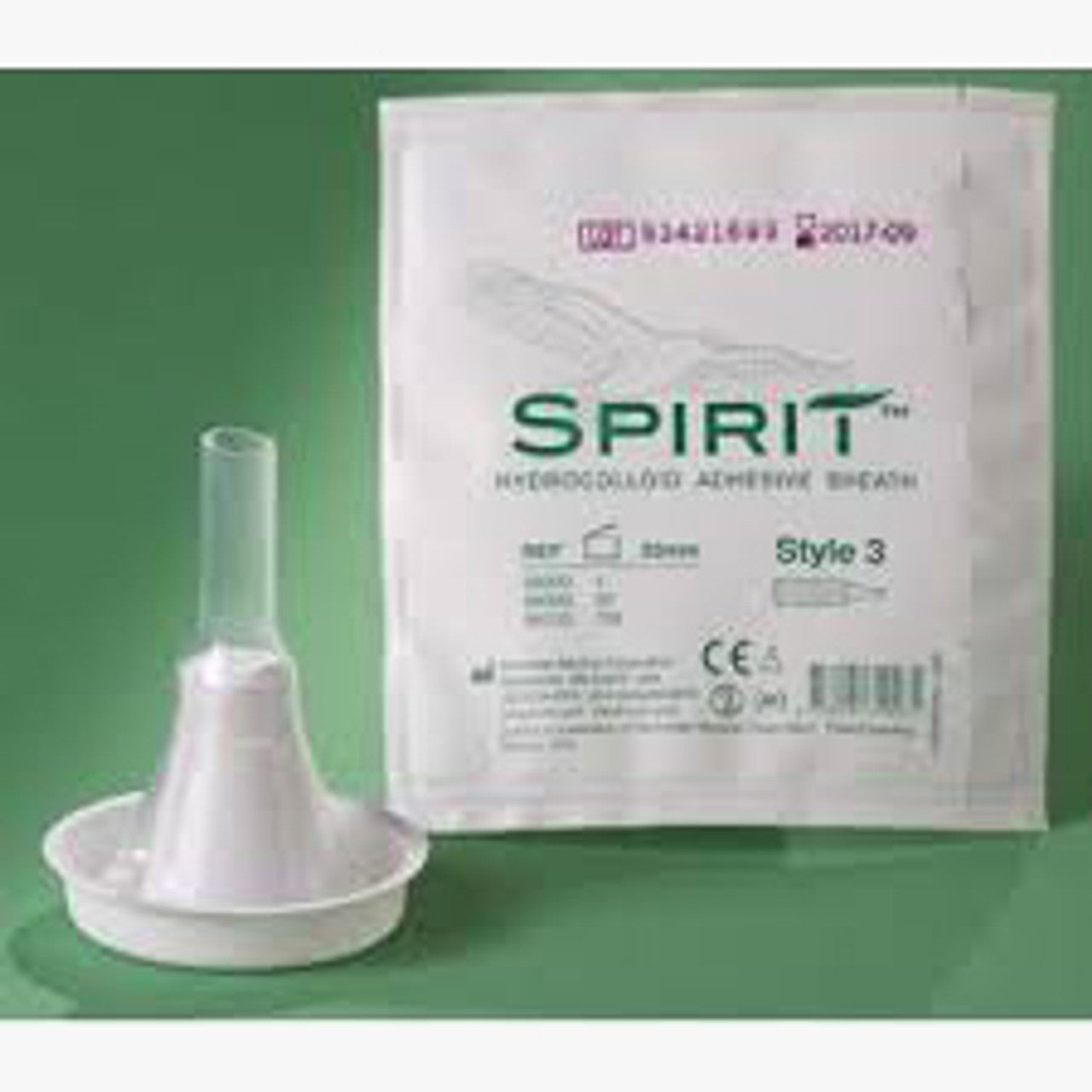 Spirit3 External Catheter, Male, Self-Adhesive, Hydrocolloid, Silicone, 25mm, Small, 100/cs (US Only)