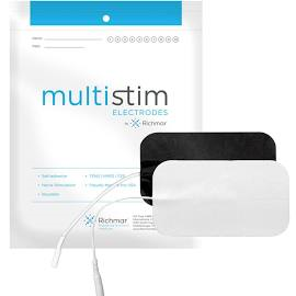 MultiStim Electrodes, 5cm x 9cm (2 x 3.5), Rectangle, Foam,  4/pk, 10 pk/bg, 1 bg/cs  (US Only)
