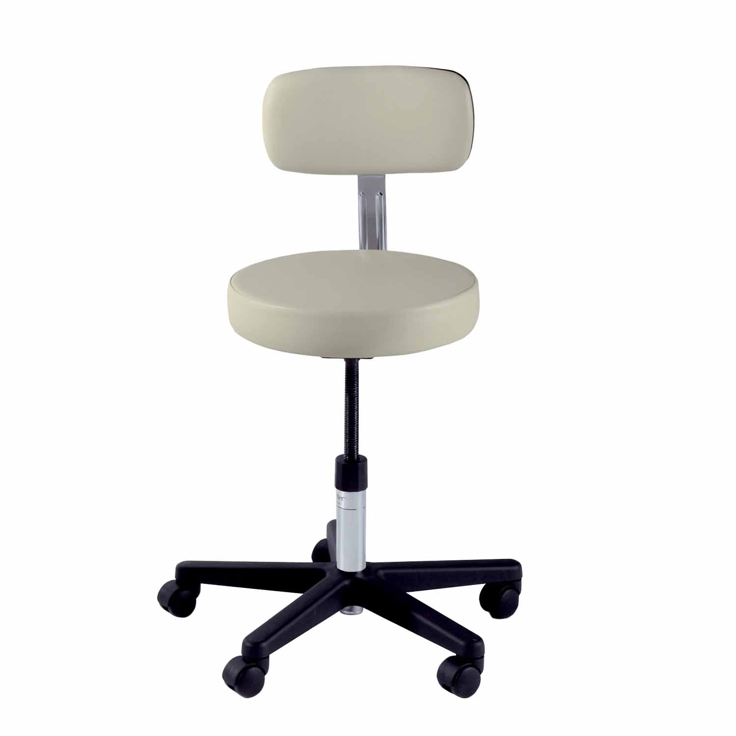 271 Basic Stool w/ Back, Manually Adjustable, Citrus (US Only) (DROP SHIP ONLY) (Delivery Info Sheet Required)