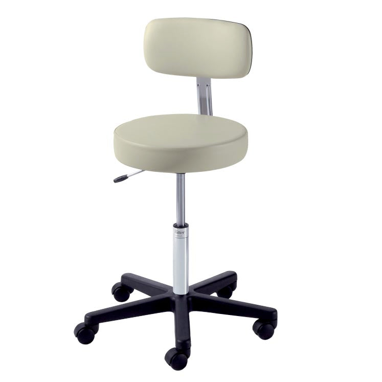 273 Basic Stool, with Back, Pneumatically Adjustable, UltraFree Harbor (US Only) (DROP SHIP ONLY) (Delivery Info Sheet Required)