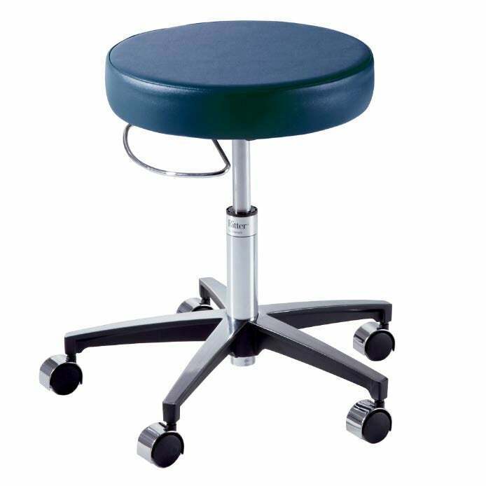 276 Basic Stool, Pneumatically Adjustable, Hand Release, Soft Rubber Casters, Healing Waters (US Only) (DROP SHIP ONLY) (Delivery Info Sheet Required)