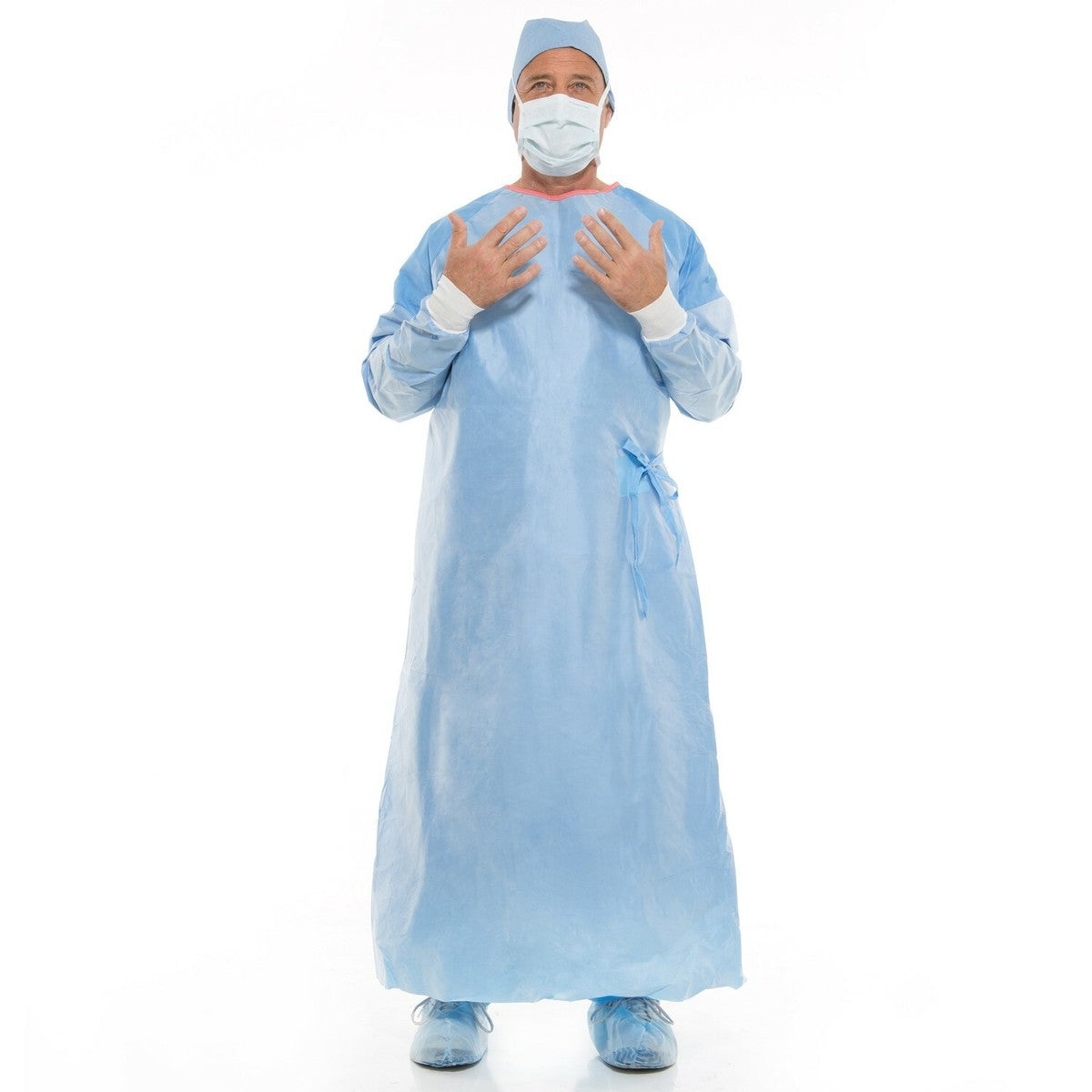 Reinforced Gown, Raglan Sleeves, X-Large, Non-Sterile, Book Fold, 28/cs (US Only)