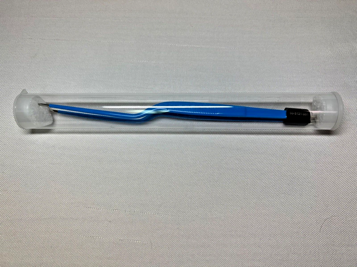 Hand Control Bipolar Forcep, Scoville-Greenwood Bayonet, 7 3/4" Length, 1.5mm Tip, Insulation, Reusable, Non-Sterile
