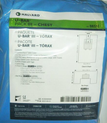 Bar Drape with ABC, 106" x 62", Blue, Non-Sterile, 28/cs (US Only)