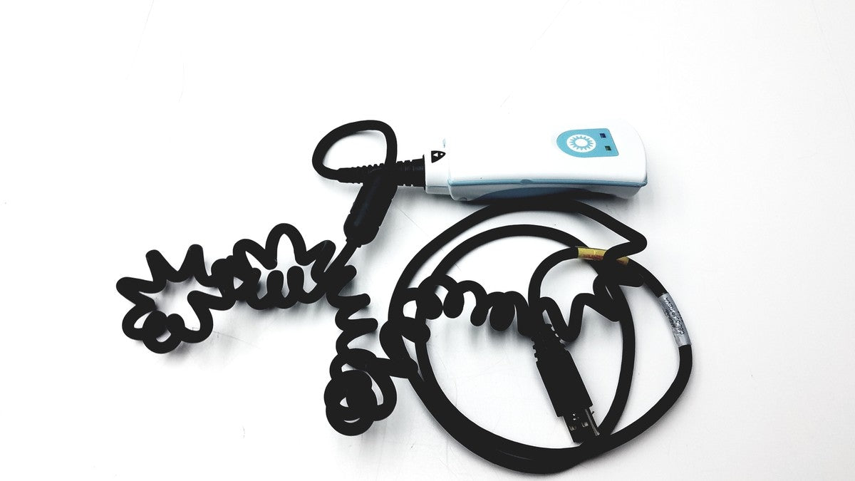 HS-1M 2D Barcode Scanner with Coiled USB Cord, High Performance (US Only)