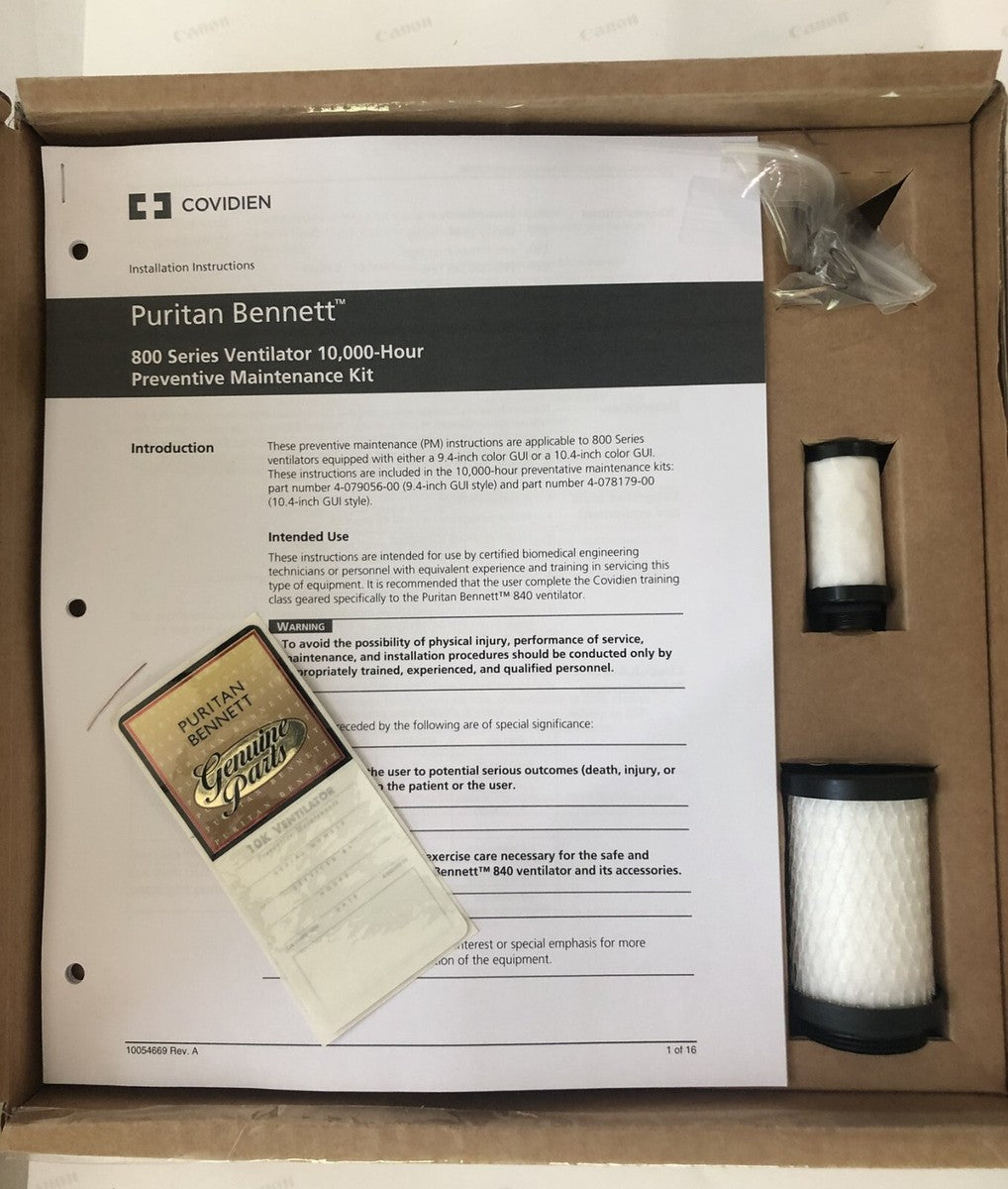 Ventilator Kit For 840 Ventilator, 10,000-Hour Preventative Maintenance (Continental US Only) (Pricing Subject to Change without Prior Notification)