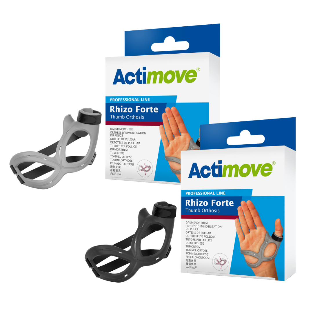 Actimove Rhizo Forte, Thumb Orthosis, Left, Black, Large (Continental US Only)