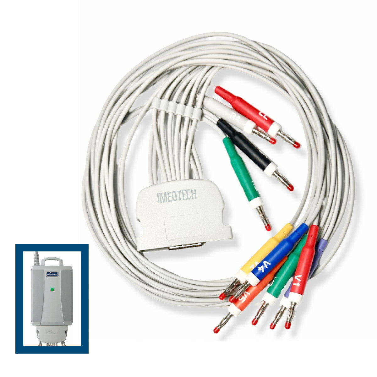 Iqecg Patient Cable w/ Lead Management (US Only) (DROP SHIP ONLY) (Delivery Info Sheet Required)