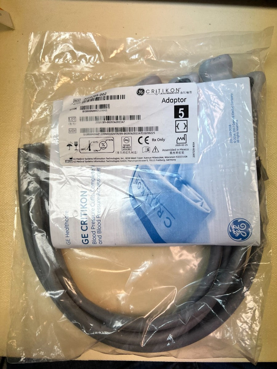 Wall Manometer Adapter with Dinaclick Connector & 13" Tubing (No Coiled Tubing Bulb & Valve), 5/pk (Continental US Only)