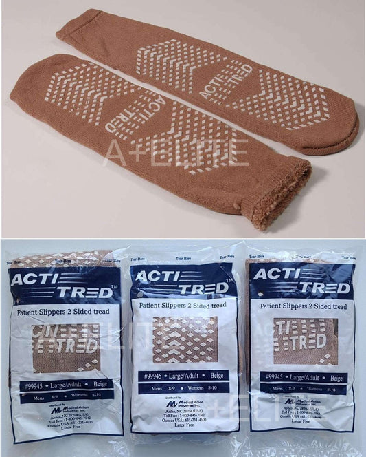 Double Sided Tread Slipper, Large, Red, 48/cs