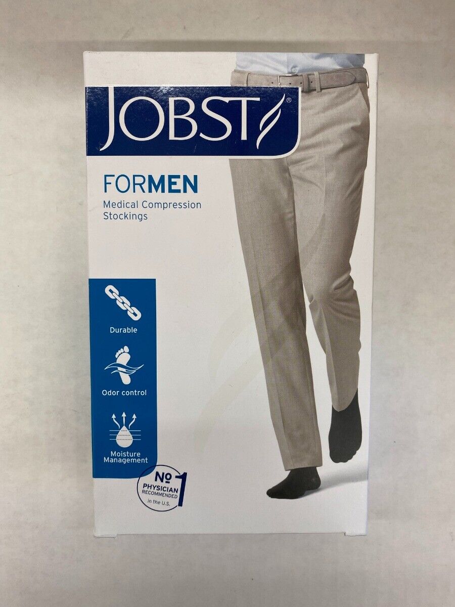 Compression Hose, Thigh High, 20-30 mmHG, Closed Toe, Black, X-Large (Continental US Only)