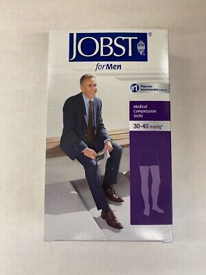 Compression Hose, Thigh High, 30-40 mmHG, Closed Toe, Khaki, Small (Continental US Only)