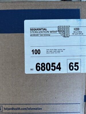 H200, Sequential, Sterile Wrap, 54x54, 100/cs (US Only)