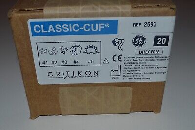 Cuff, Neonatal Assorted, 2-Tube Neonatal, Male Slip Luer, White, 20/bx (Continental US Only)