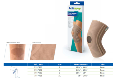 Actimove Knee Support, Open Patella, 4 Stays, Beige, X-Large (Continental US Only)