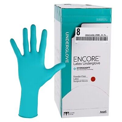 Surgical Gloves, Sterile, Latex, Powder Free (PF), Size 8, 50 pr/bx, 4 bx/cs (US Only)