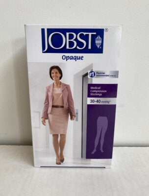 Compression Hose, Thigh High, 30-40 mmHG, Open Toe, Honey, X-Large (Continental US Only)