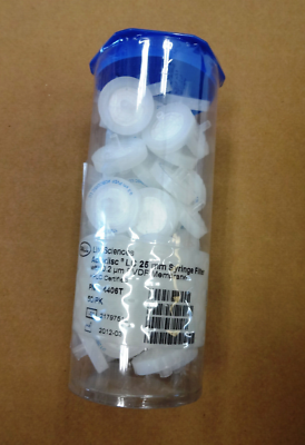 Acrodisc Syringe Filters with PVDF Membrane, 0.2m, 25mm, 200/pk