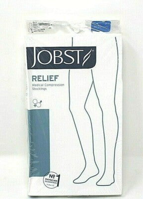 Compression Stocking, Knee Relief, 15-20mmhg, Open Toe, Petite Medium, Beige, 1/pr (Continental US Only)