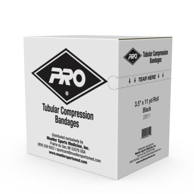 Tubular Compression Bandage, Black, 3.5" (Products are only available for sale in the U.S. Products cannot be sold on Amazon.com or any other 3rd party platform without prior approval by Mueller.)