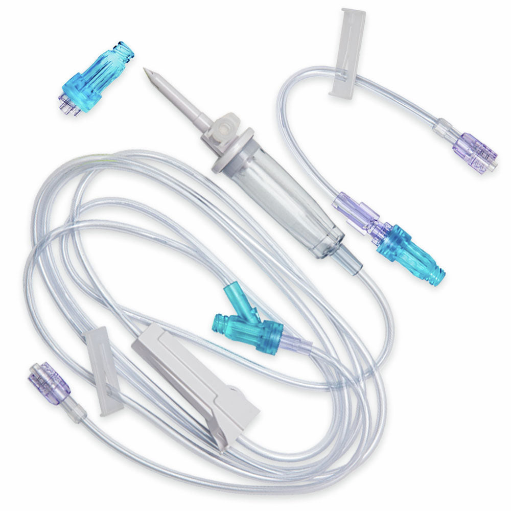 SafeDAY Extension Set, Small Bore, Bonded, Spin-Lock, 14", 100/cs (Rx) (Continental US+HI Only)