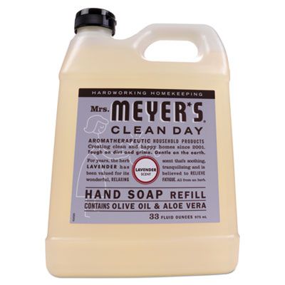 Mrs. Meyer's Clean Day Hand Soap Refill, Lavendar, 33floz, 6/cs