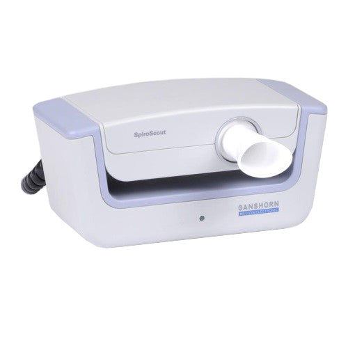 PC Based Spirometry System, Includes: SpiroScout Base Station, SpiroScout Sensor, Spiral Cable Sensor to Base Station, USB Cable, Nose Clip (Standard 10 pcs.) (Not Available for Sale into Canada) (DROP SHIP ONLY) ($100 Minimum Order Requirement or customer will be charged $30 min order fee)