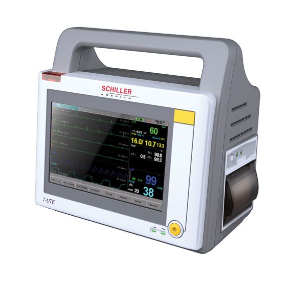 T-Lite with Built-In Printer, Includes: 5-Lead ECG Cable, Adult BP Cuff, BP Cuff Hose, Analog Adult Oximetry Sensor, Analog SpO2 Extension Cable, Skin Surface Temperature Probe, Power Cord (110 or 220) and Operators Manual CD (Not Available for Sale into Canada)  (DROP SHIP ONLY) ($100 Minimum Order Requirement or customer will be charged $30 min order fee)