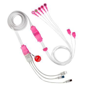 Kendall DL Dual Connect Shielded EKG Leadwire Set, 5 Lead, Disposable, 10/bx, 10 bx/cs (Continental US Only)