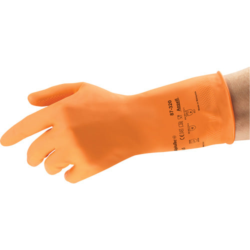 Canner & Handler Glove, Size 9.5, Orange, Latex, 12 pr/bg, 12 bg/cs (US Only)