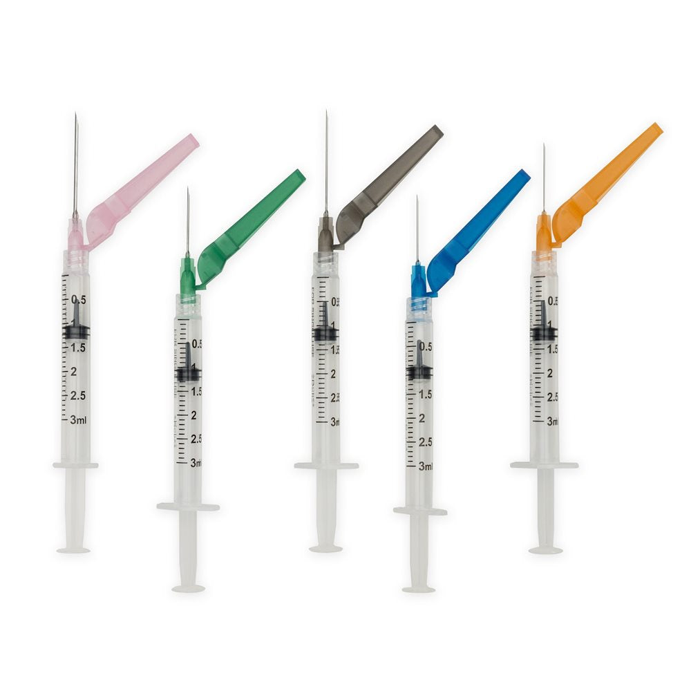 Safety Hypodermic Needle Only, 27G x 1/2", 100/bx (US Only)