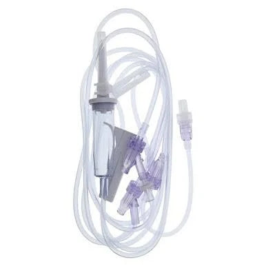 IV Admin Set NF 15Drp 112" Bckchk 3Vlv Spk/Grav 50/ca (354205)