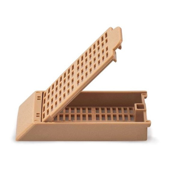 Microsette I Cassettes with 6 Compartments, Biopsy, Tan, 250/bx, 4 bx/cs