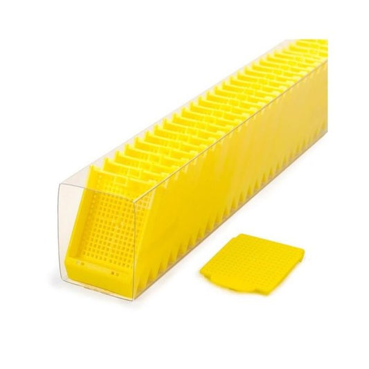 Histosette II Cassette in Quickload Sleeves, Biopsy, Yellow, (cassettes and lids packaged seperately), 750/cs