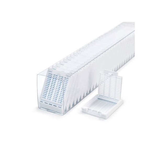 Slimsette Tissue Cassettes in Quickload Sleeves, White, 75/sleeve, 10 sleeve/cs