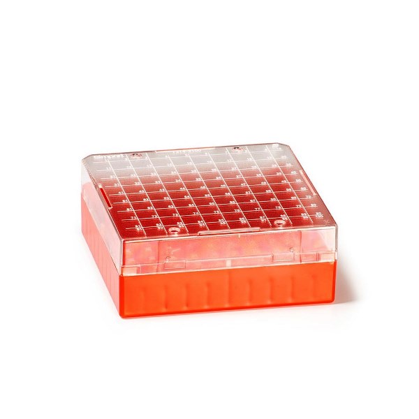 Storage Box, 1.2 & 2mL, 100 Places, Red, 4/pk, 6 pk/cs