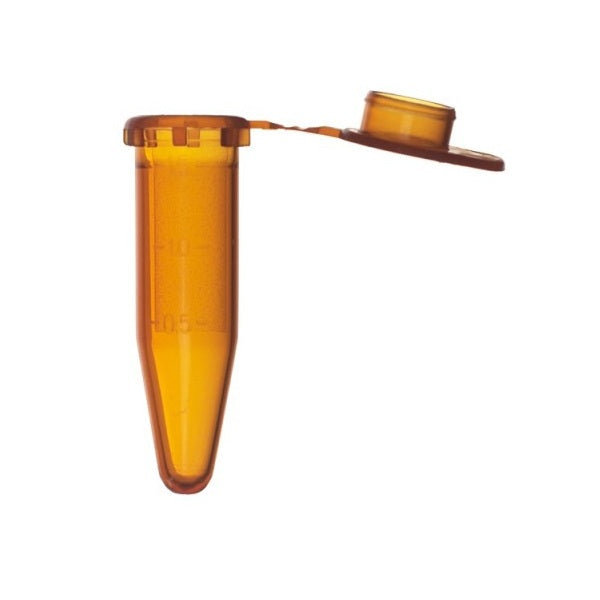Microcentrifuge Tube, 1.5mL, Amber, 500/bg (Temporarily unavailable while going through a packaing & Unit of Measure change)