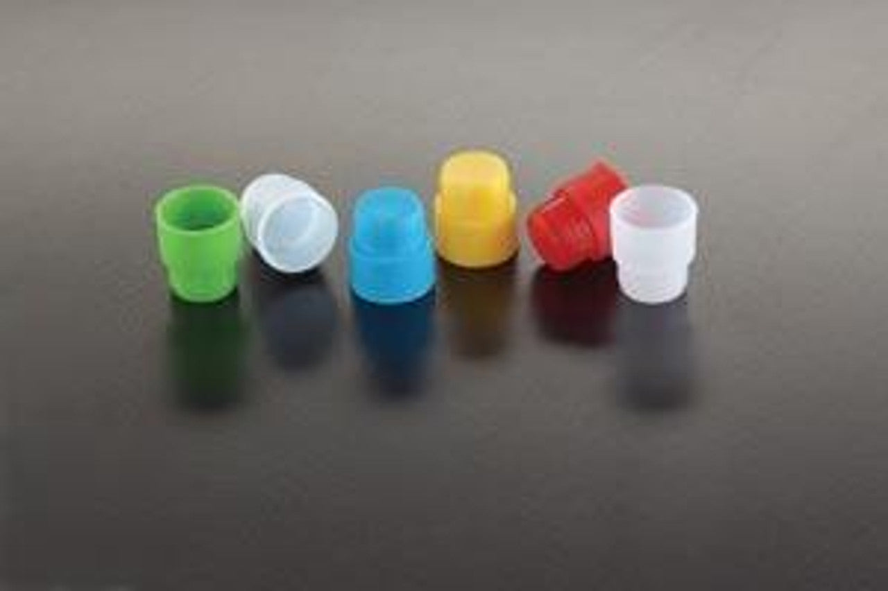 Tube Plug Cap, 12mm, Polyethylene, Blue, 1000/bg, 4 bg/cs