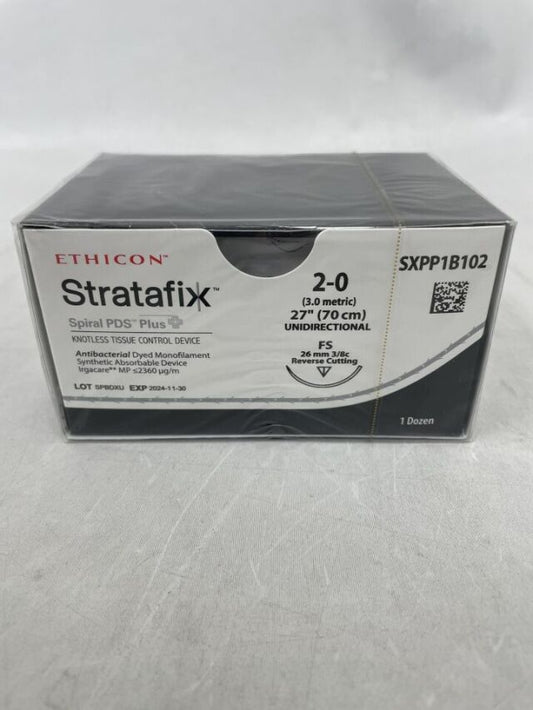 3-0 70cm STRATAFIX Spiral PDS Plus Violet FS, 12/bx (Continental US Only)