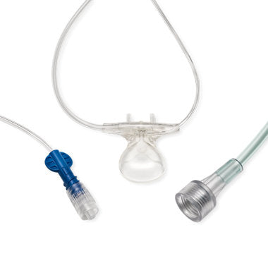Luer Sampling Line with O2 Tubing, Oral/Nasal, Short Term, Adult, 25/pk (Continental US Only)