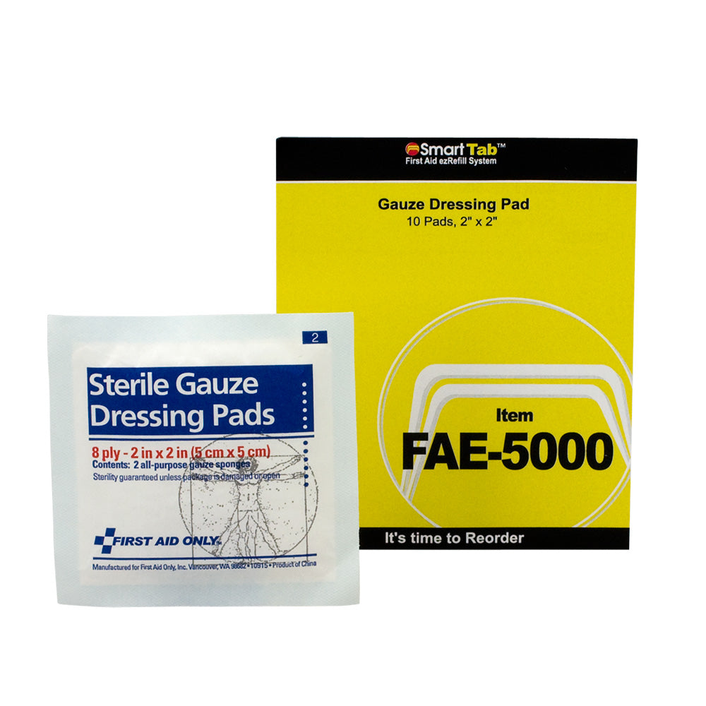 SC Refill, Includes: 2"x2" Sterile Gauze Pads, 10/bag (DROP SHIP ONLY - $150 Minimum Order)