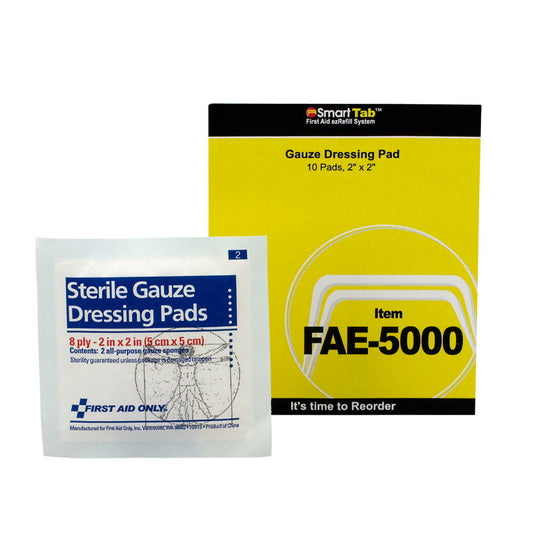 SC Refill, Includes: 2"x2" Sterile Gauze Pads, 10/bag (DROP SHIP ONLY - $150 Minimum Order)