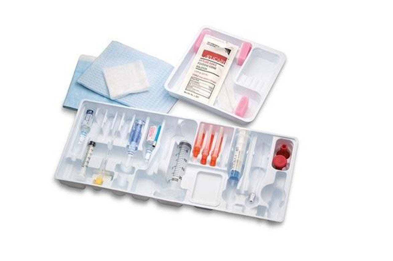 Single Shot Epidural Tray Contains: 18G x 3_" Tuohy Fixed Wings, 7mL Plastic Luer Slip LOR, Clear Drape, 10/cs