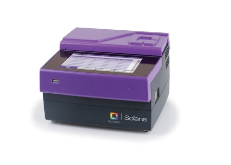 Solana Influenza A+B Startup Kit, Includes: (1) Leased Solana Instrument, Influenza A+B Assay Kit, Quidel Molecular Influenza A+B Control Set, 95C Lysis Heat Block, Printer, Labels, Tray, (3) Racks & Stylus, 48 tests/kt (Distributor Agreement Required - See Manufacturer Details Page; Placement Agreement Required, reach out to Quidel rep) (US Only) (DROP SHIP ONLY)