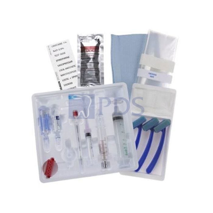 Spinal Tray Contains: 25G x 3_" Whitacre High Flow Pencil Point Spinal Needle, 22G x 3_" Spinal Needle with Quincke Bevel, Bupivacaine HCL (0.75%) with Dextrose (8.25%) 2mL, Lidocaine HCL (1%) 5mL, 25G x 1_" Needle, 18G x 1_" Filter Needle Blunt Tip, 20G x 1_" Introducer Needle, 1mL Syringe LS, 3mL Syringe Luer-Lok, 5mL Glaspak Syringe LS, Drape (Rx), 10/cs (Item is Short Dated - Less than 180 Days) (Temp Sensitive; Non-Returnable) (Continental US Only) (Drop Ship Requires Pre-Approval)