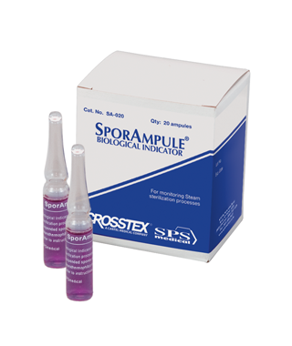 SporAmpule Steam Biological Indicator, 20/bx