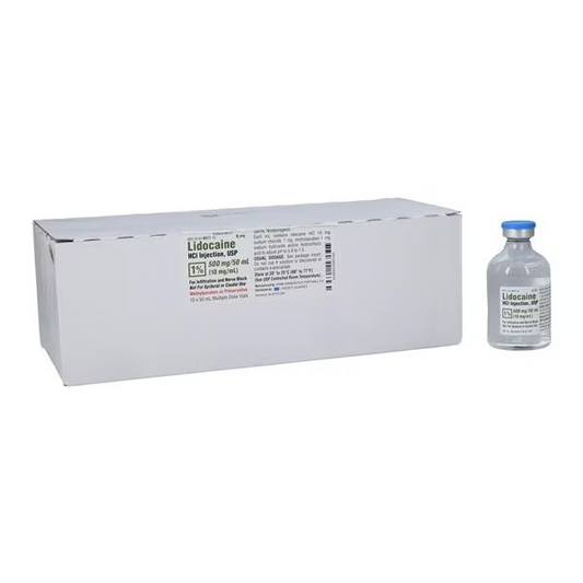 Lidocaine HCl Injection 1% MDV 50mL 10/Package (00143957710)