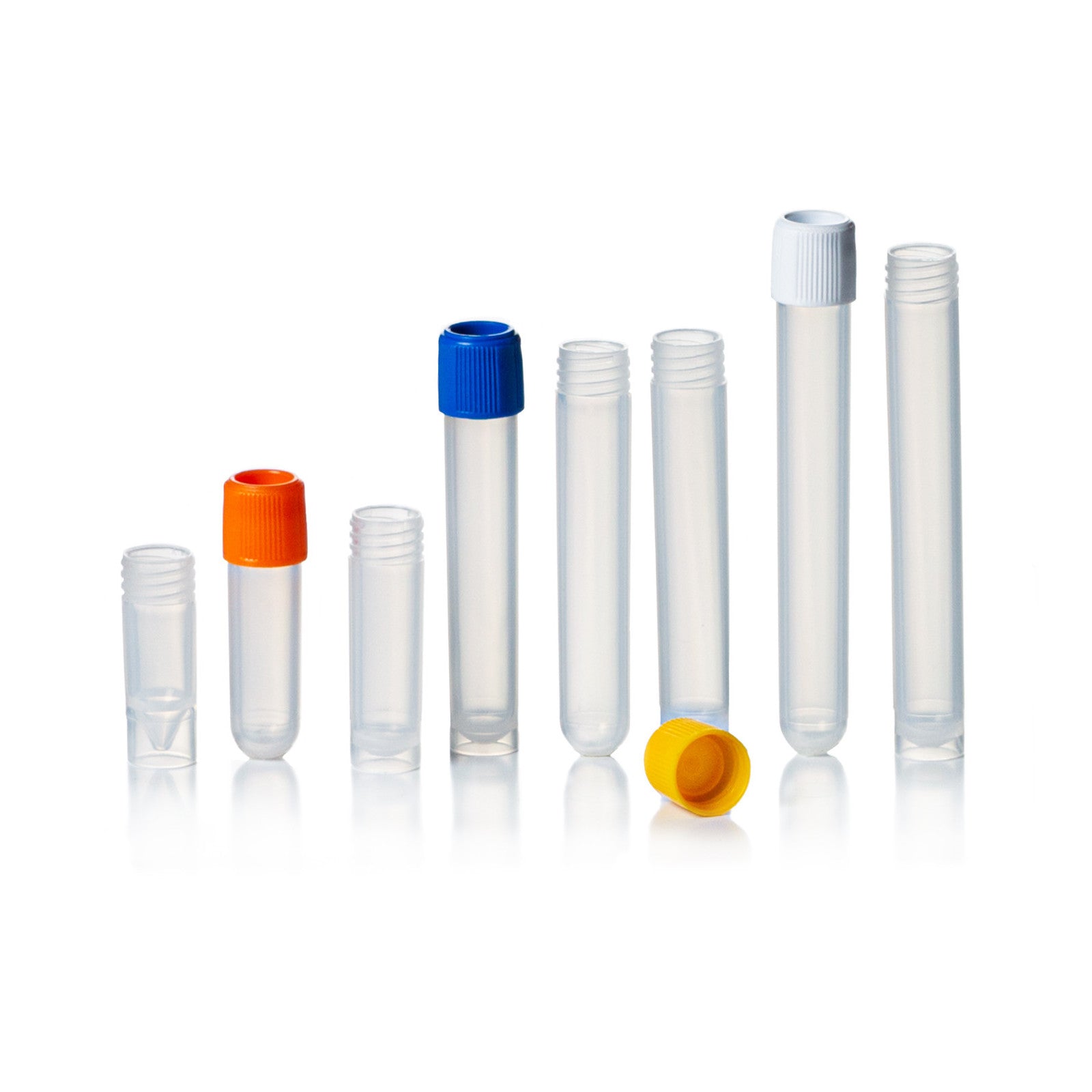 4mL Sample Tube Only, No Cap, Printed, Round Bottom, 1000/cs